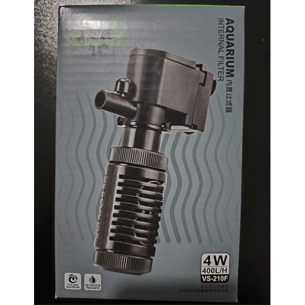 Venusaqua Vs-210F Akvaryum Iç Filtresi 400 Lt/h 4W