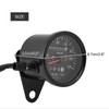 60mm Black Motorcycle Odometer Speedometer Gauge with indicator