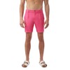Mr Turk Men's Twill Shorts with Cuffed Hem, Pink Paradise