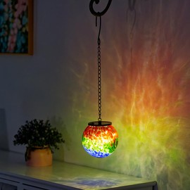 VEWOGIFT Solar Hanging Lanterns Outdoor Waterproof