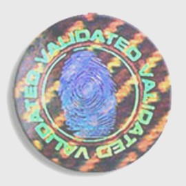 SDM 100 to 1000 TP20 Fingerprint High Security Product Protection Hologram Stickers - 100