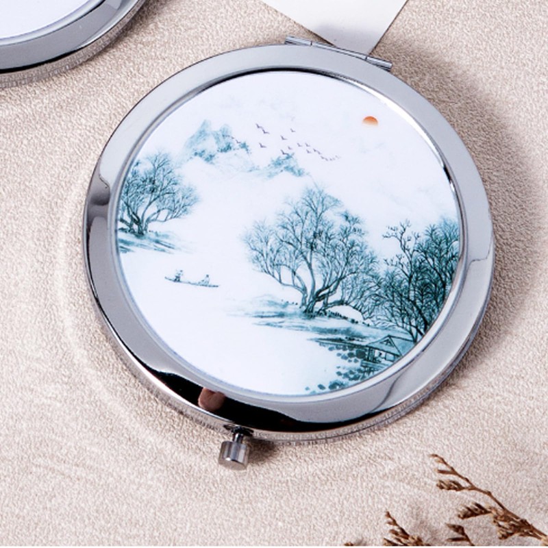 Eabdice Pack of 6 Pocket Mirrors, Compact Round Mirrors, Looking