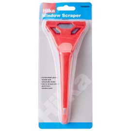 Hilka 74008604 Window Scraper, Red