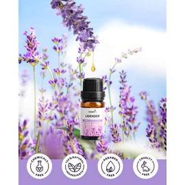 MIZZEO Floral Essential Oil Set, Premium Pure & Natural Aromatherapy Essential Oils for Diffuser for Home, 3 * 10 ML Diffuser Oil Gift Set- Lavender,Rose,Jasmine
