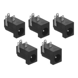 M METERXITY 10-Pack 3 Pin DC-005 Power Jack 5.5 x 2.1mm PCB Mount Female Nickel Plating Process for Media Player/Laptop Socket Jack Plug Female Socket Connector