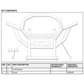Polaris 2021-2025 Polaris Outlaw 70 Front Bumper Brushguard 2884567