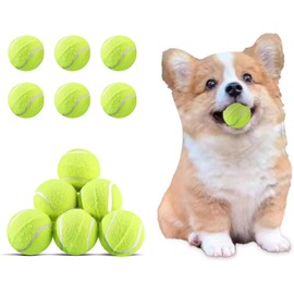 MEKAPLE Mini Tennis Ball 12 Pack for Pet Playing Fecth, 2 inch Dog Training Tennis Balls for Small Size Dogs, Interactive Dogs Playing Balls Fits 2 Inch Automatic Dog Ball Launcher