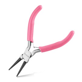 LEONTOOL 5-Inch Round Nose Pliers for Jewelry Making Wire Looping Plier Smooth Jaws Wire Bending Pliers Jewelry Making Tools Precision Jewelry Making Supplies for Wire Looping Wrapping