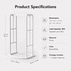 1Pack Hanger Organizer Storage Rack, Hanger Holder Organizer(White)