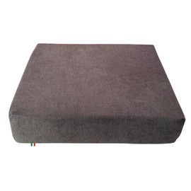 GM Wheelchair Anti-Decubitus Cushion, 42 x 42 x 8 cm, Anti-Decubitus Cushion for Chair Made of Memory Foam and Polyurethane for Seniors, Made in Italy (Grey)