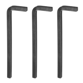 HARFINGTON 3pcs L-Shaped Square Head Wrench 9.5mm Carbon Steel L-Key 4 Points Metric Bolt Wrenches Repairing Tool for Basic Home Repair DIY Project and General Applications