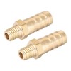 sourcing map 2 Pieces Brass Fitting Connector M8-1 mm Pitch