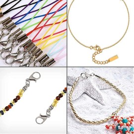 Lobster Clasps Set, BetterJonny 200Pcs Lobster Clasps and 400Pcs Open Jump Rings Kit with Box Silver Lobster Claw Clasps for Bracelet Necklace and Jewelry Making (gold)