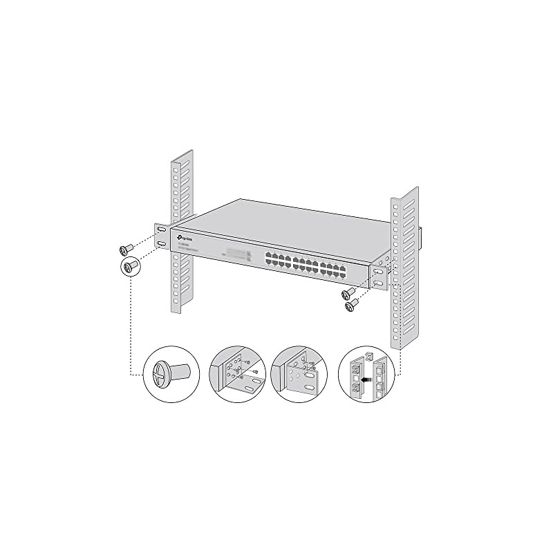 TP-Link RackMount Kit-13 Mounting Bracket| Compatible with TP-Link 13-inch Rackmount