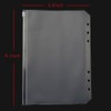 12 pcs A5 Size Translucent Plastic PVC Binder Pockets Envelope