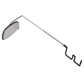 Yooha Bicycle Eyeglass Mirror, Adjustable Angle Aluminium Alloy Riding Mirror for Cycling Helmet Mount Rear View