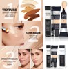 Concealer Full Coverage Foundation, Waterproof Moisturizing Under Eye Concealer Liquid