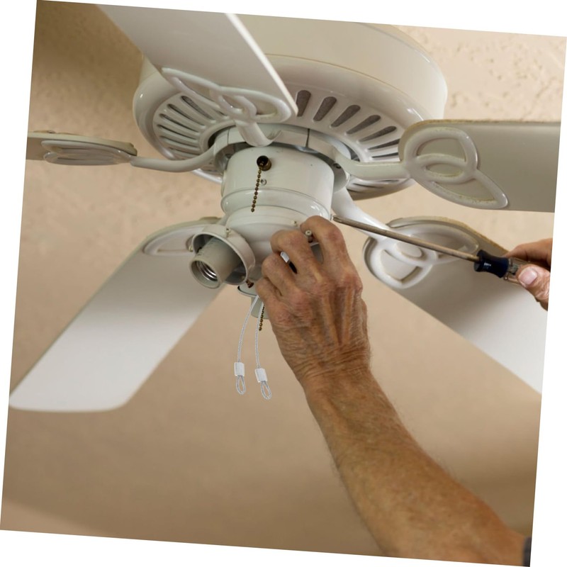 Operitacx 4pcs Ceiling Fan Lockable Accessories Coated Cable Chain Link