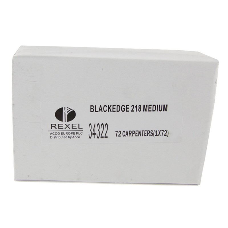 Blackedge Card of 12 Carpenters Pencils - Red/ Medium