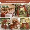 Terracotta Rust Cheesecloth Table Runner Birthday Christmas Valentines Day