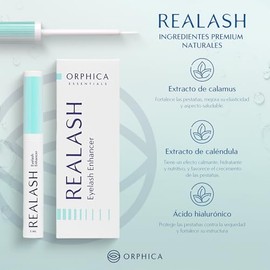 ORPHICA Realash Serum para Pestañas 3 ml - Acondicionador Crecimiento Pestañas, Suero Fortalecedor y Engrosador de Pestañas Largas - suero de pestañas