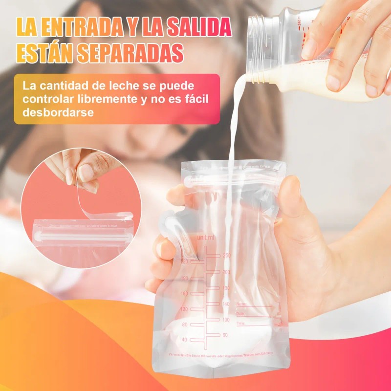 Bolsa De Almacenamiento De Leche Materna 250ml,200 Piezas.