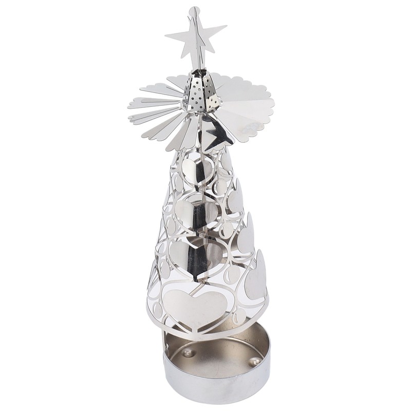 Spinning Candle Holder Rotating Candlestick Set for Romantic Wedding Christmas