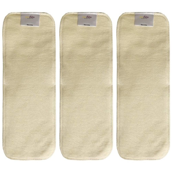 Hemp Diaper Inserts: Overnight Cloth Diaper Doubler Booster Pads (Pack