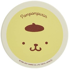 Sanrio 493514 Pompompurin Ceramic Water Absorption Coaster Diameter 3.5 inches (9 cm) Face