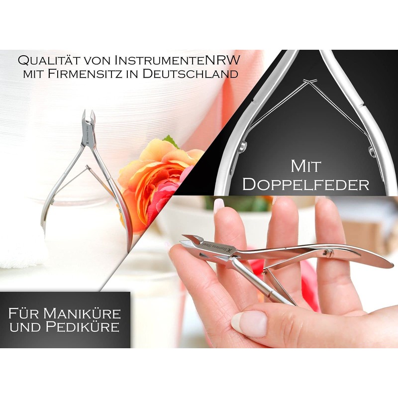 Nagelhautzange Hautzange Excellent-Solingen mit 5 mm Schnittfläche aus rostfreiem Edelstahl
