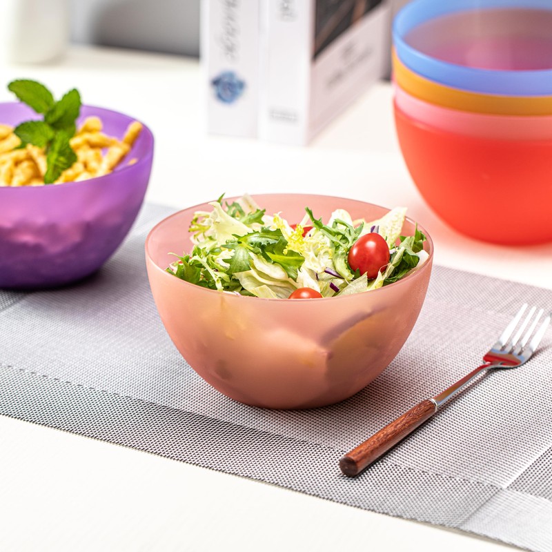 KX-WARE Plastic Bowls set of 12 - Unbreakable and Reusable