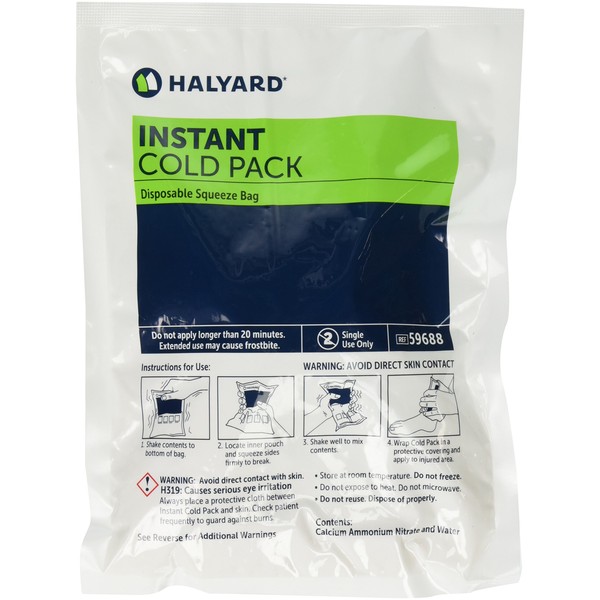 Halyard Health 59688 Health Care Instant Cold Pack, Large Size (Case of 24)