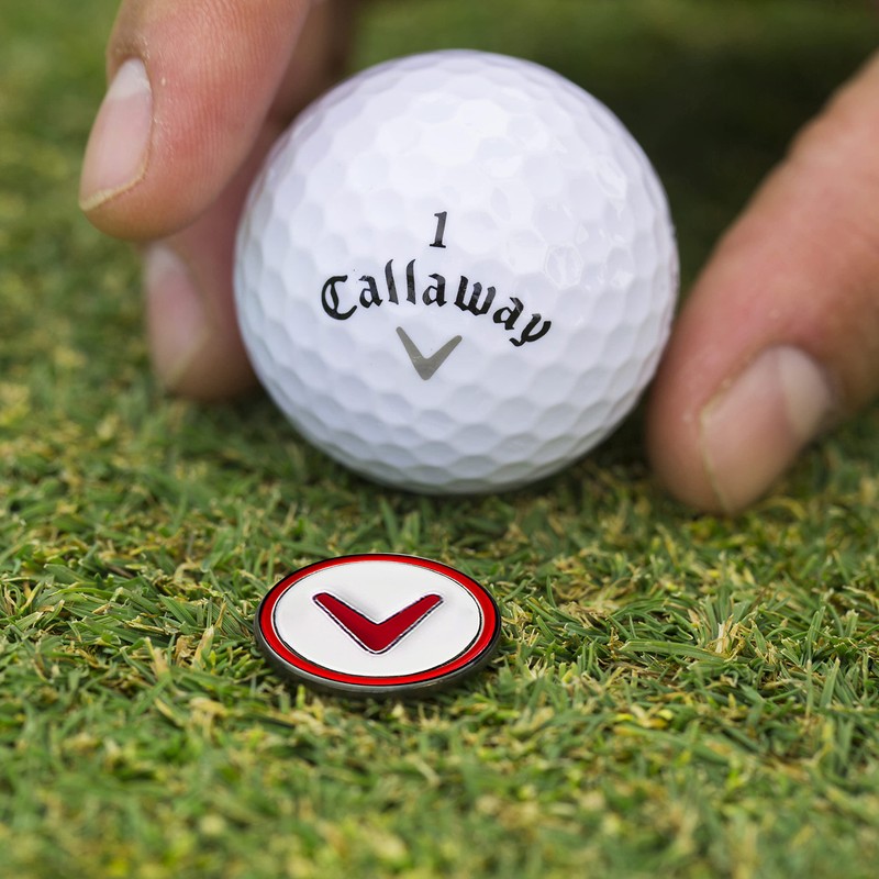 Callaway Golf Marker Magnet Casino Chip Markers 2 Pack Red