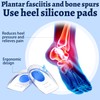 3 Pair Gel Heel Cups Plantar Fasciitis Inserts - Silicone