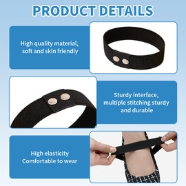 GUTERTOP 6 Pairs of Shoelaces Fixing Strap for Football Boots Against Loosening Tear-Resistant Fixation Made of Sustainable, black