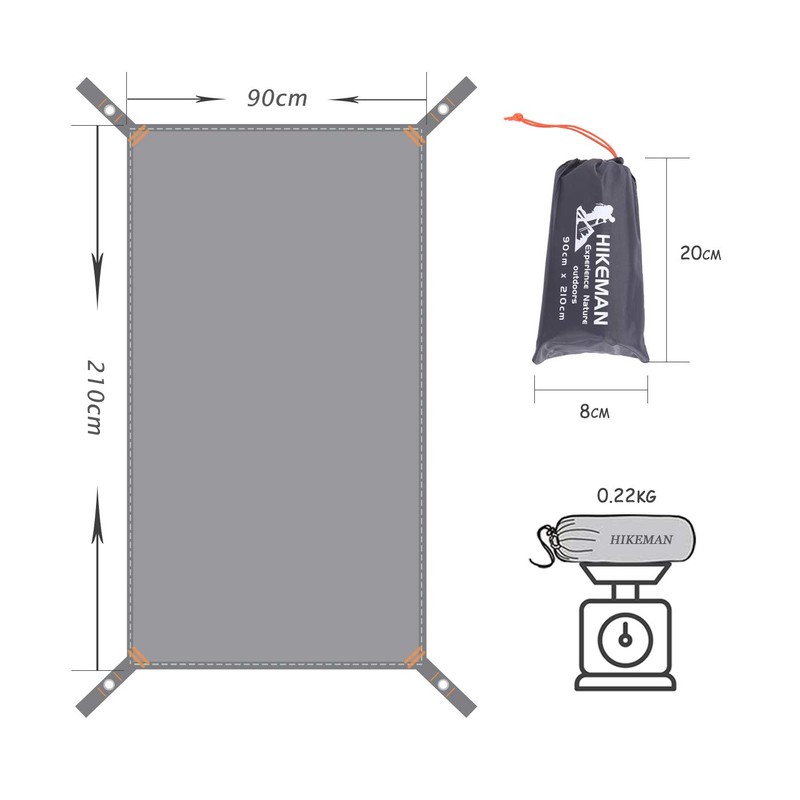 HIKEMAN Outdoor Waterproof Multi-Purpose Camping Tent Tarp Ground Covering Groundsheet