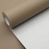 Dark Khaki Litchi Texture PU Fabric Leather 11.8x53.14 Inch（30x135 cm）
