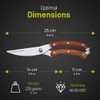 ZOLMER® Stainless Steel Kitchen Scissors - Sharp Poultry Scissors &