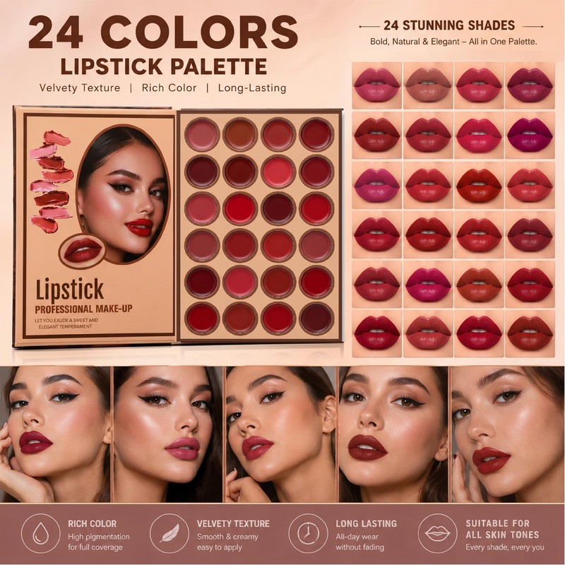 97 Colour All in One Makeup Palette Book Set, Book