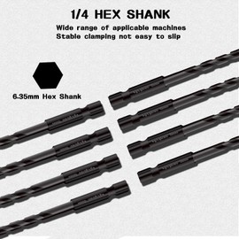 Mgtgbao 6MM Masonry Drill Bits, 8PC 1/4” Concrete Drill Bit Set for Tile,Brick, Plastic and Wood,Tungsten Carbide Tip Best for Wall Mirror and Ceramic Tile.