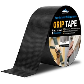 Rubber Grip Tape, 2 In x 20 Ft Non-Abrasive Grip tape for handles, Strong Adhesive Waterproof Heat Resistant Cushion grip, Comfortable in hands, perfect for handles, handlebars, or any slippery stuff
