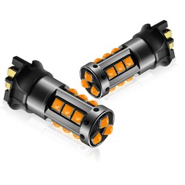 Vooda PW24W PWY24W LED Bulb,12181NA 12174 12182 LED Amber DRL Daytime Running Parking Light Turn Signal Light Replacement Bulbs,Compatible With European Vehicles,2-Pack.