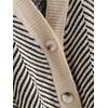 ZAFUL Women's Striped Cardigan Long Sleeve Button Up Open Front
