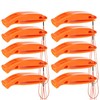 Bramble - 10 Emergency Orange Survival Safety Whistles - Distress