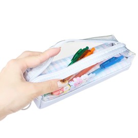 BT21 [Pen Pouch] Clear 2 Room Pen Case/Check LINE FRIENDS, Casual