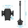 Car Cup Holder Phone Mount – Adjustable Base, Flexible Gooseneck