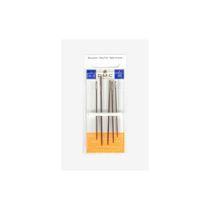 DMC 1769-18 Darners Hand Needles, 6-Pack, Size 18