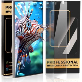 jpyyw 3-Pack Soft Hydrogel Film Screen Protector for Galaxy S23/Galaxy S23 Plus/Galaxy S23 Ultra/Galaxy S24/Galaxy S24 Plus/Galaxy S24 Ultra-Optional Models Fingerprint Unlock Anti-Scratch privacy HD