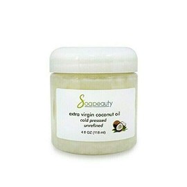 EXTRA VIRGIN COCONUT OIL Organic Unrefined Cold-Pressed Beauty/Cooking 4 OZ