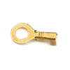 100 Pieces Ring Shoe Terminals, Brass Crimp Cable Connectors, Wire